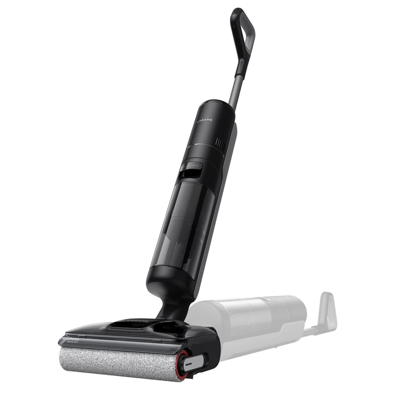 Aspirator vertical cu spălare Dreame H12 Pro FlexReach - Design plat la 180°, putere de aspirare 18000 Pa, spălare cu apă fierbinte la 90°C, autonomie de 50 de minute, curățare pe ambele margini