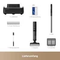 Aspirator vertical cu spălare Dreame H12 Pro FlexReach - Design plat la 180°, putere de aspirare 18000 Pa, spălare cu apă fierbinte la 90°C, autonomie de 50 de minute, curățare pe ambele margini 10