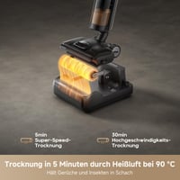 Aspirator vertical cu spălare Dreame H12 Pro FlexReach - Design plat la 180°, putere de aspirare 18000 Pa, spălare cu apă fierbinte la 90°C, autonomie de 50 de minute, curățare pe ambele margini 3