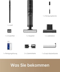 Dreame H12 Pro Vezeték Nélküli Nedves-Száraz Porszívó Sarokkeféléssel és Öntisztító Funkcióval 6