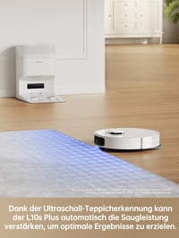 Dreame L10s Plus Robot Porszívó és Felmosó Automatikus Ürítéssel, 7000 Pa Szívóerő, 90 Napos Portároló, Automata Felmosóemelés, Siri Kompatibilis 7