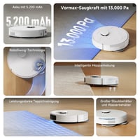 Robotický vysávač a mop Dreame L10s Pro Gen 3, sací výkon 13 000 Pa, technológia DuoScrub 10