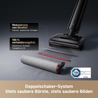 Dreame T12 Pro-A Mokrý a suchý vysávač s mopom, sací výkon 25 000 Pa, 95 °C samočistenie a sušenie horúcim vzduchom, proti zamotávaniu, čierny 8