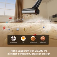 Dreame T12 Pro-A Mokrý a suchý vysávač s mopom, sací výkon 25 000 Pa, 95 °C samočistenie a sušenie horúcim vzduchom, proti zamotávaniu, čierny 3