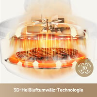 Dreame Tasti 5 v 1 Prenosná sklenená teplovzdušná fritéza, 2 nádoby (2,5 l + 4,5 l), 6 mm borosilikátové sklo, 3D cirkulácia vzduchu, vhodná do umývačky riadu 6