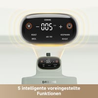 Dreame Tasti 5 v 1 Prenosná sklenená teplovzdušná fritéza, 2 nádoby (2,5 l + 4,5 l), 6 mm borosilikátové sklo, 3D cirkulácia vzduchu, vhodná do umývačky riadu 8