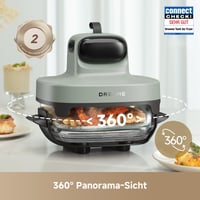 Dreame Tasti 5 v 1 Prenosná sklenená teplovzdušná fritéza, 2 nádoby (2,5 l + 4,5 l), 6 mm borosilikátové sklo, 3D cirkulácia vzduchu, vhodná do umývačky riadu 2
