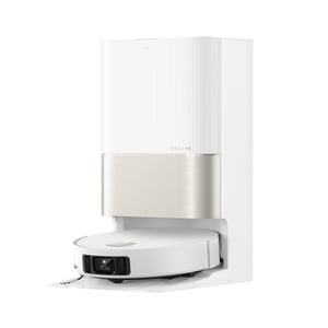 Robotski usisavač Dreame X50 Ultra Complete s funkcijom brisanja, snaga usisavanja 20 000 Pa, savladavanje prepreka od 6 cm, čišćenje na 80°C, AI prepoznavanje prepreka