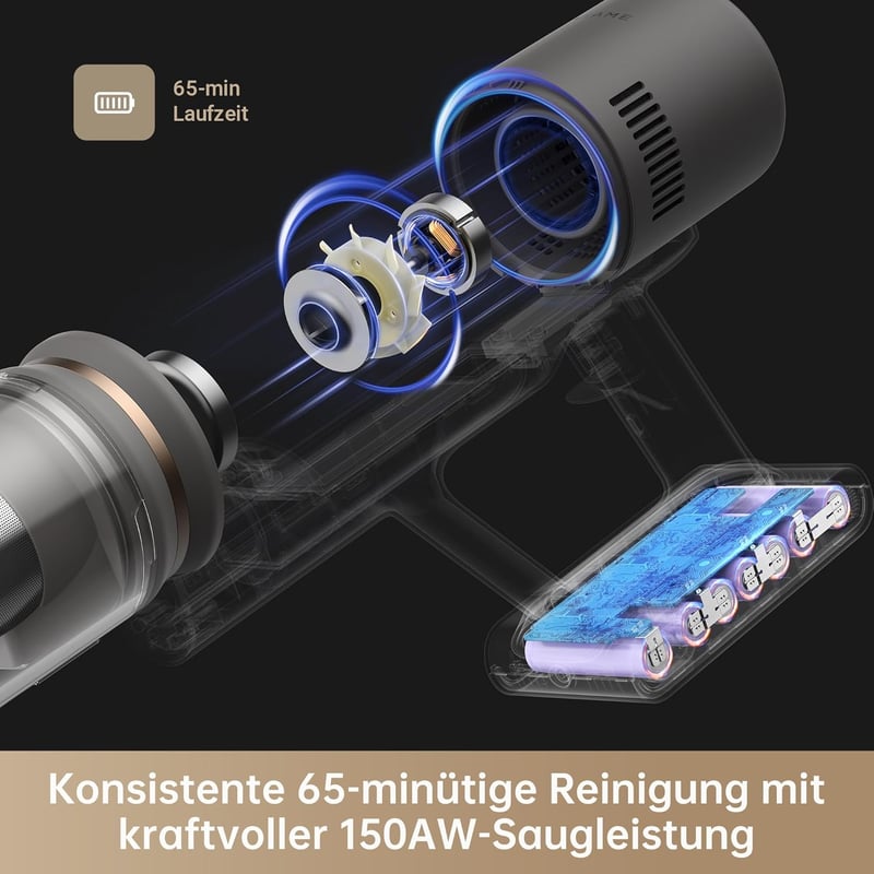 dreame Z10 Station robotporszívó 2,5L porgyűjtővel, 150AW szívóerő, 65 perc üzemidő