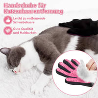Mănușă de îngrijire a blănii pentru animale de companie Dreamil, 2 bucăți, roz, pentru câini și pisici, pentru blană scurtă și lungă, îndepărtare eficientă a părului, design cu cinci degete 2