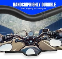 DREAMIZER 25mm Motorkerékpár Kormány Bobber Cafe Racer Cruiser Chopper Fekete 6