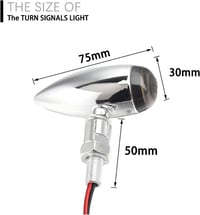 DREAMIZER set 4 semnalizatoare moto 12V tip glonț, universale pentru scutere, cruisere, ATV-uri și motociclete off-road 2