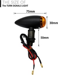 DREAMIZER 4db Motorkerékpár Irányjelző Lámpa Első Hátsó Vízálló Univerzális 2