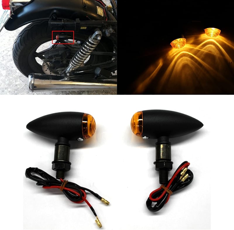DREAMIZER 4db Motorkerékpár Irányjelző Lámpa Első Hátsó Vízálló Univerzális