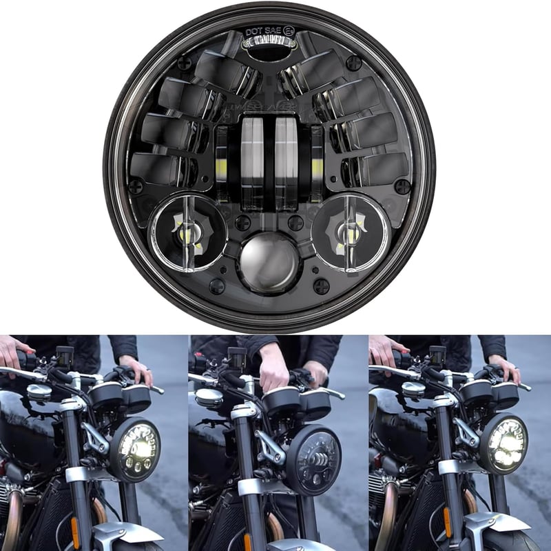 DREAMIZER 5.75" LED Fényszóró E-Jóváhagyott Nappali Menetfény Harley Dyna Softail Sportster