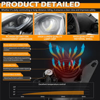 DREAMIZER 64W LED Motorkerékpár Fényszóró Yamaha Raptor 700 YFZ 450 Wolverine 3