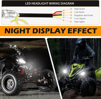 DREAMIZER 64W LED Motorkerékpár Fényszóró Yamaha Raptor 700 YFZ 450 Wolverine 6