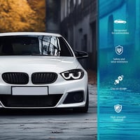 DREAMIZER autó tükör sapka fekete BMW 1 2 3 4 sorozat F20 F30 X1 kompatibilis 2