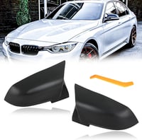 DREAMIZER autó tükör sapka fekete BMW 1 2 3 4 sorozat F20 F30 X1 kompatibilis 1