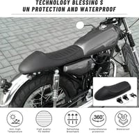 DREAMIZER Cafe Racer Motoros Nyereg Fekete Vintage Humpback Ülés CG125 CB400 CB500 CB750 SR400 6