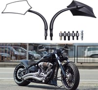 DREAMIZER Fekete Motorkerékpár Visszapillantó Tükör 10mm 8mm Harley Davidson 1