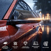 DREAMIZER Karbon Tükörborítás BMW Sorozatokhoz - Visszapillantó Tükör Burkolat F20 F30 F32 X1 E84 1-2-3-4 Széria Modellekhez 3