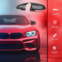 DREAMIZER Karbon Tükörborítás BMW Sorozatokhoz - Visszapillantó Tükör Burkolat F20 F30 F32 X1 E84 1-2-3-4 Széria Modellekhez 2