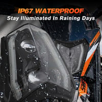 DREAMIZER Motorcycle LED Fényszóró E24 6500K Enduro ATV KTM Kompatibilis 6