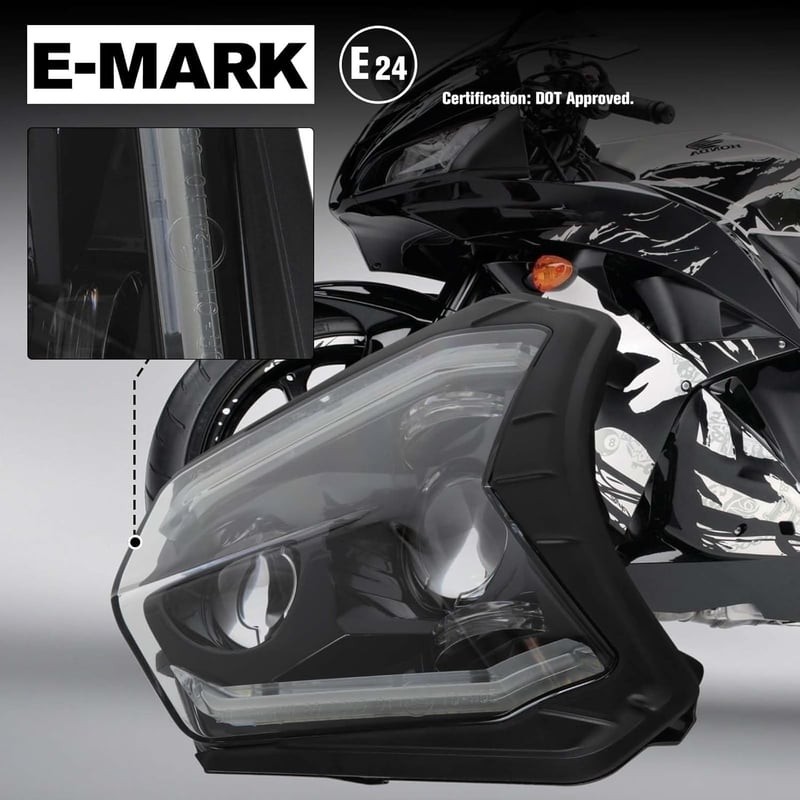 DREAMIZER Motorcycle LED Fényszóró E24 6500K Enduro ATV KTM Kompatibilis