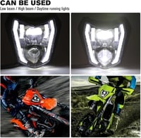 DREAMIZER Motorcycle LED Fényszóró E24 6500K Enduro ATV KTM Kompatibilis 7