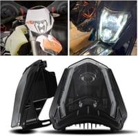 DREAMIZER Motorcycle LED Fényszóró E24 6500K Enduro ATV KTM Kompatibilis 2