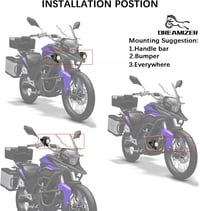 DREAMIZER Motoros Első Fényszóró Angyal Szem DRL Világítással - 12/24V Vízálló Ködlámpa R1200GS Kompatibilis ATV UTV Terepjárókhoz 7