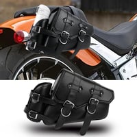 DREAMIZER motoros oldaltáska PU bőr, vízpalack-tartóval - fekete 1
