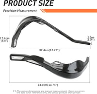 DREAMIZER Univerzális Kormányvédő Motocross Motorokhoz, 7/8" és 1-1/8" Méretben, Alumínium Anyagból, Sur Ron Kompatibilis, Fekete 7