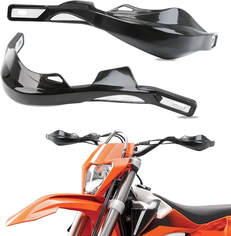 DREAMIZER Univerzális Kormányvédő Motocross Motorokhoz, 7/8" és 1-1/8" Méretben, Alumínium Anyagból, Sur Ron Kompatibilis, Fekete