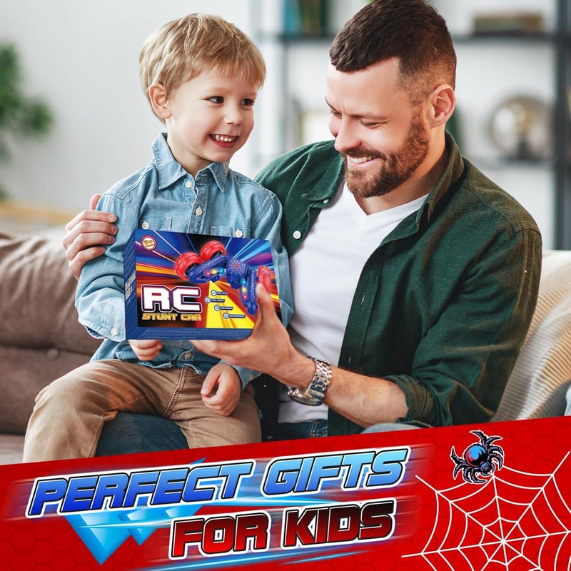 Dreamlandia Távirányított Pók Autó 3-10 Éves Gyerekeknek RC Játék Fiúknak