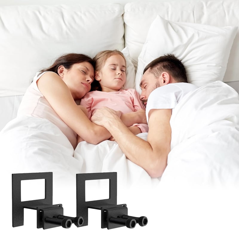 Dreamsolearoy 6 db Matracdrukkoló Fekete Matractartó Ágykerethez Csúszásmentes