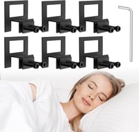 Dreamsolearoy 6 db Matracdrukkoló Fekete Matractartó Ágykerethez Csúszásmentes 1
