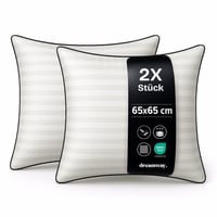 Vankúš DREAMWAY 65x65 cm – súprava 2 kusov, štvorcový vankúš v luxusnej hotelovej kvalite 1