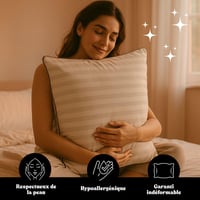 Vankúš DREAMWAY 65x65 cm – súprava 2 kusov, štvorcový vankúš v luxusnej hotelovej kvalite 5