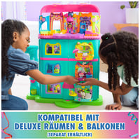 DreamWorks Gabby's Dollhouse set de joacă casă de păpuși Purrfect Party cu 15 piese, design curcubeu, peste 60 cm, cu figurină Gabby și mobilier 5