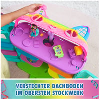 DreamWorks Gabby's Dollhouse set de joacă casă de păpuși Purrfect Party cu 15 piese, design curcubeu, peste 60 cm, cu figurină Gabby și mobilier 6