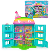 DreamWorks Gabby's Dollhouse set de joacă casă de păpuși Purrfect Party cu 15 piese, design curcubeu, peste 60 cm, cu figurină Gabby și mobilier 1