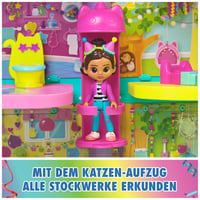 DreamWorks Gabby's Dollhouse set de joacă casă de păpuși Purrfect Party cu 15 piese, design curcubeu, peste 60 cm, cu figurină Gabby și mobilier 8