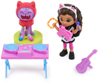 DreamWorks Gabby's Dollhouse súprava Cat-tivity Kitty Karaoke Party – Hudobná súprava s figúrkami Gabby a DJ Catnipa, gramofónom a prekvapením v balení 4