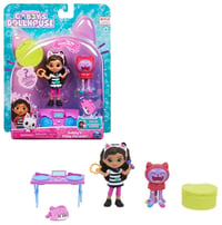 DreamWorks Gabby's Dollhouse súprava Cat-tivity Kitty Karaoke Party – Hudobná súprava s figúrkami Gabby a DJ Catnipa, gramofónom a prekvapením v balení 1
