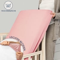 Dreamzie 2 db Gumis Lepedő 40x90 cm Rózsaszín Pamut Jersey 6