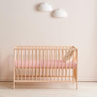 Dreamzie 2 db Gumis Lepedő 40x90 cm Rózsaszín Pamut Jersey 5