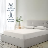 Dreamzie Elefántcsont Gumis Lepedő 160x200 cm - 35 cm Mély, 100% Mikroszálas Ágynemű, Oeko-Tex Tanúsított, Tartós és Elegáns 5