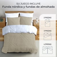 Dreamzie pamut ágyneműhuzat 135x200 cm sötétszürke cipzárral 6